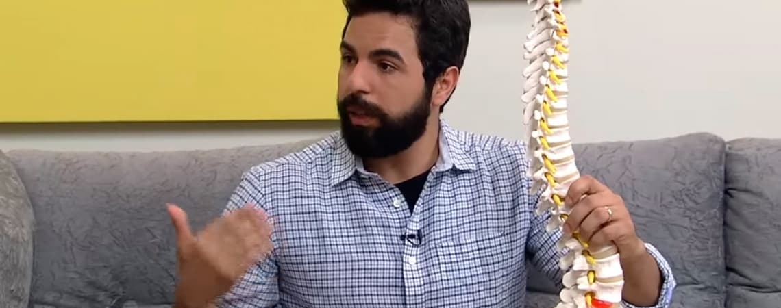 Vídeo sobre dores na coluna